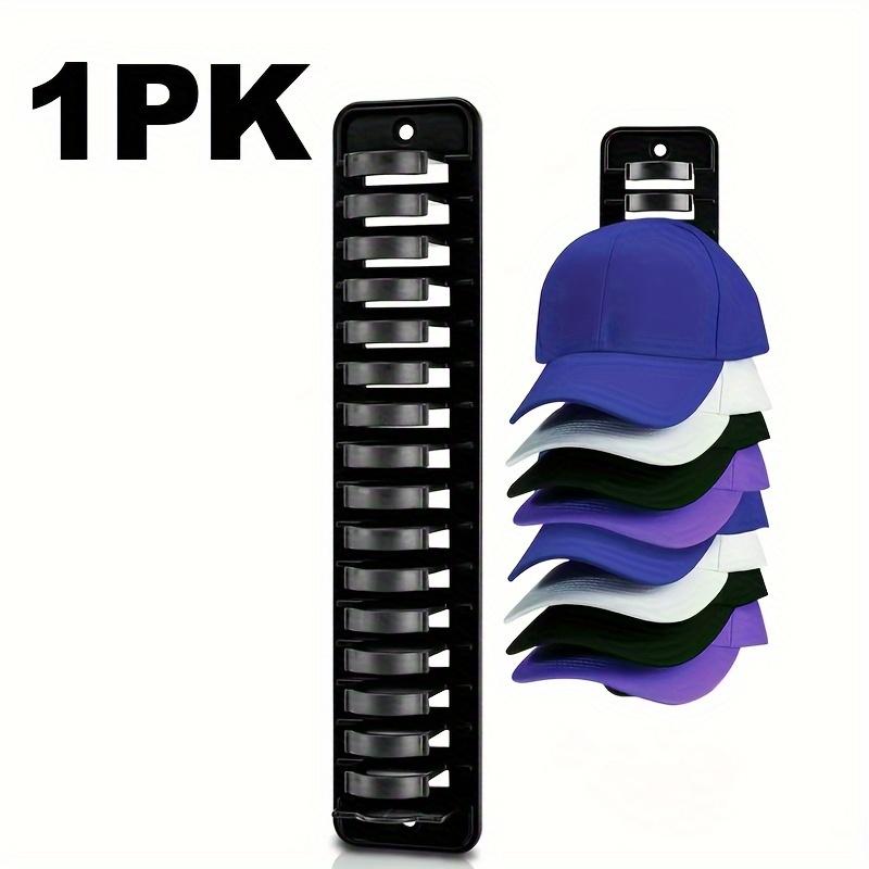 

1Pc Wall-Mounted Cap Organizer Holds 16 Hats Easy Installation with Heavy-Duty Adhesive Perfect for Closets Offices Dorm Rooms More Space-Saving