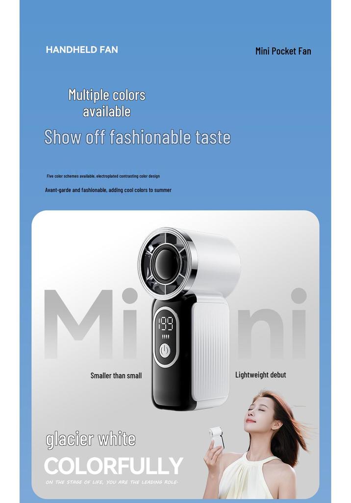 High-Speed Compact USB Mini Fan with Long-Lasting Battery