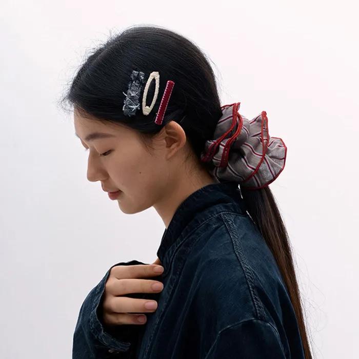 Jigsaw Star Hairpins (3-set) - Red
