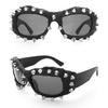 Novelty Sporty Sunglasses For Shows Stage And Daily Wear Unique Spiked Accessories Modern Outfit Photo Props