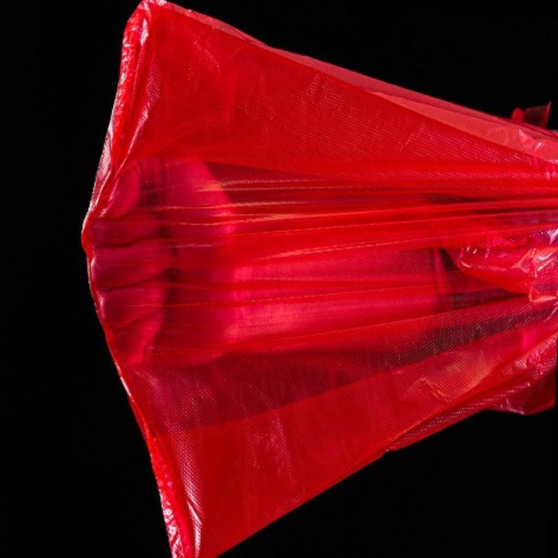 Tek Kullanımlık Kırmızı Plastik Saplı Yelek Çanta PE Süpermarket Alışveriş Poşetleri Ev Mutfak Çöp Torbası Kalınlaştırılmış Büyük Boy Saklama Düzenleme Poşetleri