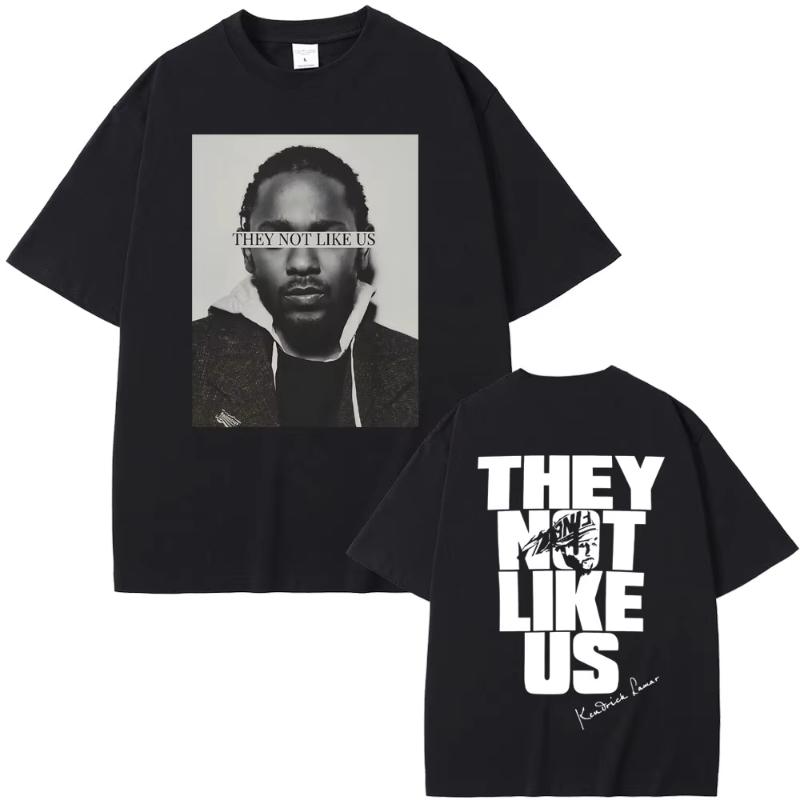 Rapper Kendrick Lamar They Not Like Us Tshirt Unisex Women Fashion Hip Hop Oversized Tshirts Summer Unisexs Cotton Vintage T Shirt