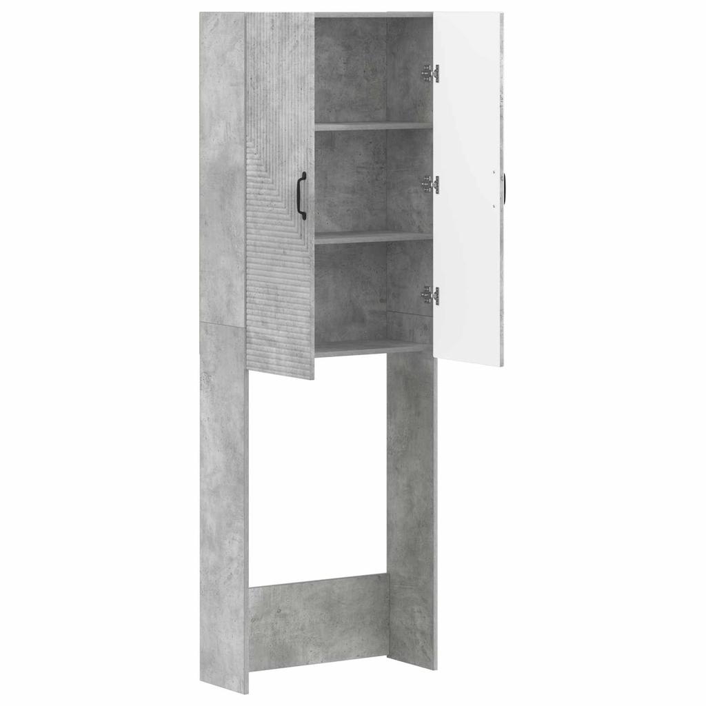 Toilet Cabinet HAARLEM Concrete Grey 66 x 25.5 x 190 cm
