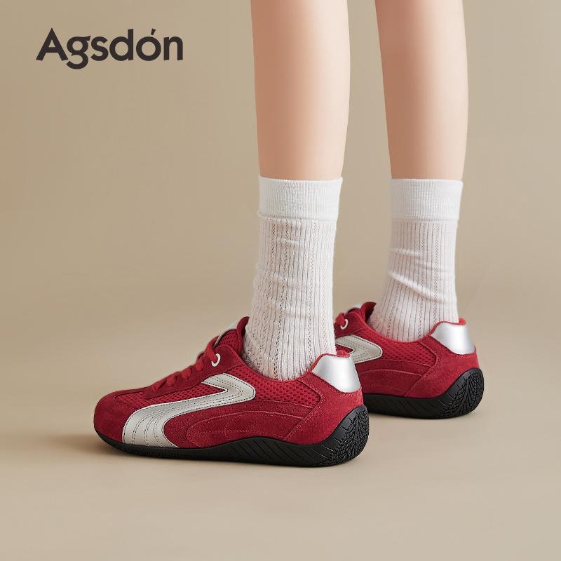 Red Platform German Training Shoes New Autumn Ballet Retro Classic Forrest Gump Sports Shoes