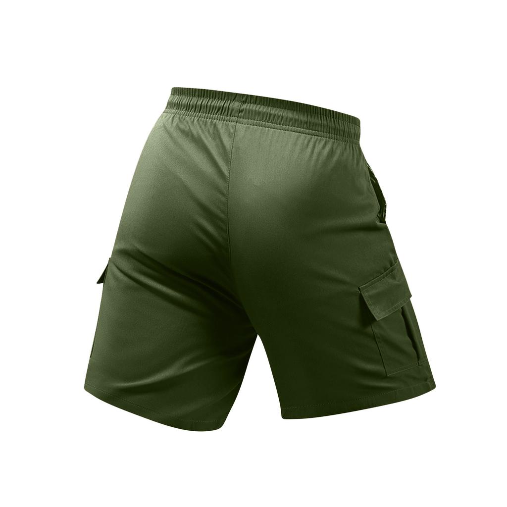 Pánské ležérní a módní šněrovací lehké a prodyšné sportovní kraťasy. Pánské pracovní kraťasy volného a velkého střihu s mnoha kapsami.