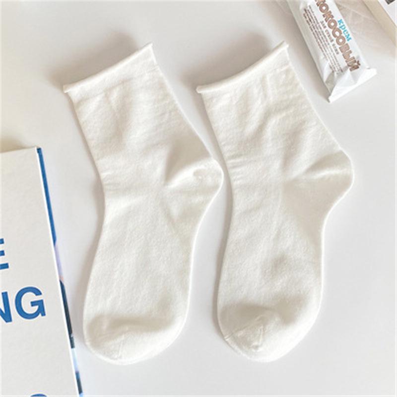 

Cute Japanese JK Women s Mid-Calf White Lace Socks - Summer Trend, Pure Cotton, Thin One Size
