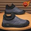 Men's Warm Velvet Canvas Shoes: Winter Slip-on Soft Sole Toad Trend