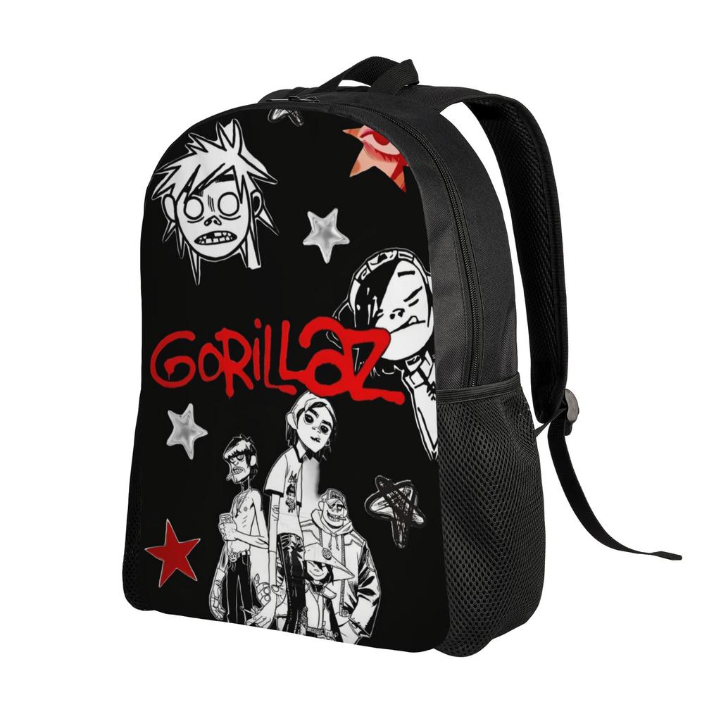 Punk Rock Music Gorillazs Backpack for Men Women Teenage High School Business Daypack Laptop Canvas Bags Gift