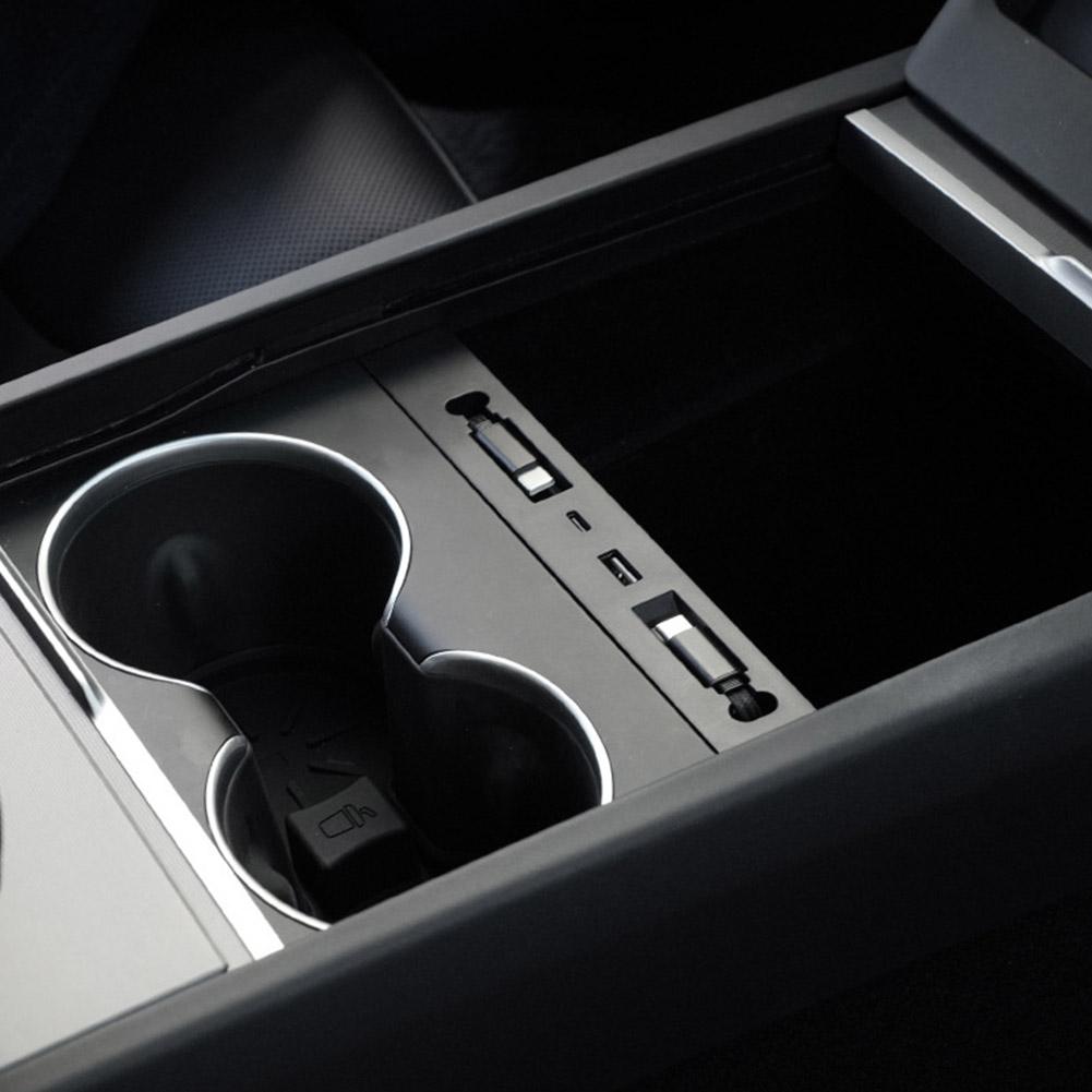 For Tesla's Updated Model Y/YL/3 Docking Station Charging Accessories HUB Pull-out Extension Cable