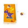 Geschirr-Ballon-Set mit Cartoon-Dinosaurier-Motiv, für Kindergeburtstage, Einweggeschirr, Veranstaltungsort-Dekoration, Fotografie-Requisiten