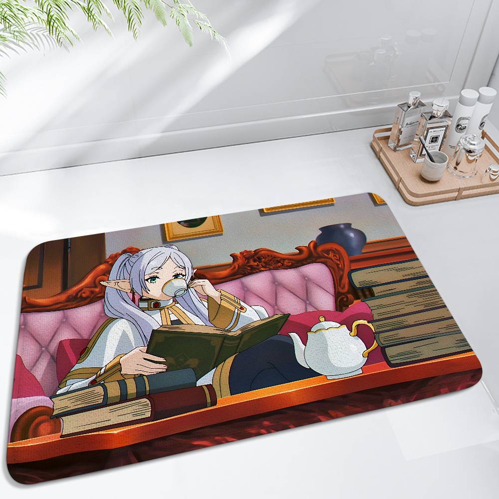 

F-Frieren Beyond Journey s End Floor Mat Living Room Rug For Bedroom Welcome Mat Outdoor Rug 40x60cm