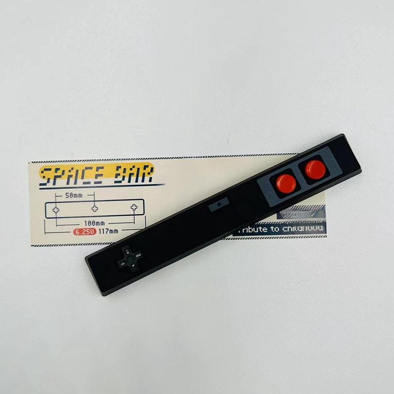 

Ретро Геймпад Кейкап 6.25U Пробел Артизан Кейкап Материал ABS Для Переключателей MX Для Игровой Механической Клавиатуры Черный Белый as the picture