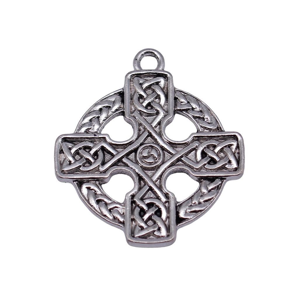 Hollow Cross Charms Multi Color Alloy Pendants For Gothic Christian Jewelry Accessories