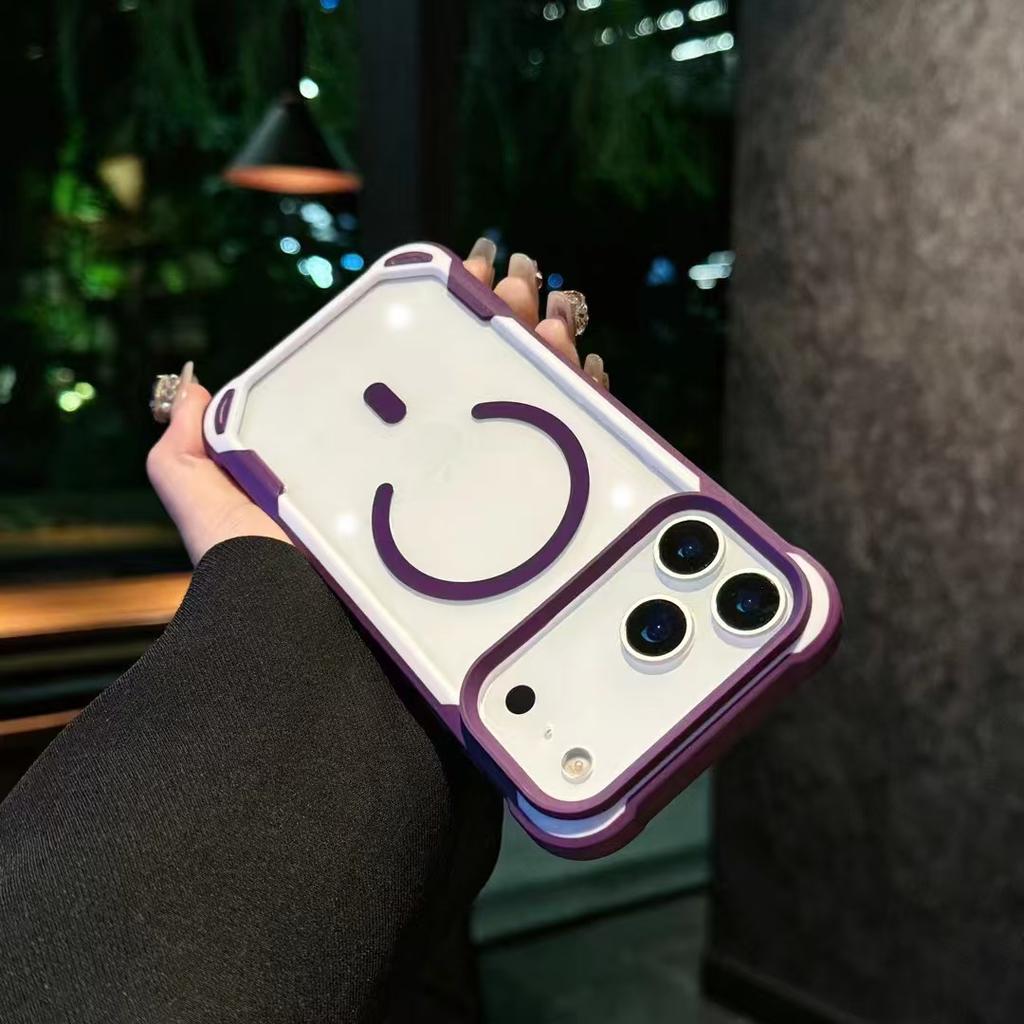 For Apple 17 Promax Panda Mobile Phone Case for IPhone 16 Contrasting Color Two-in-one Magnetic Protective Case 15