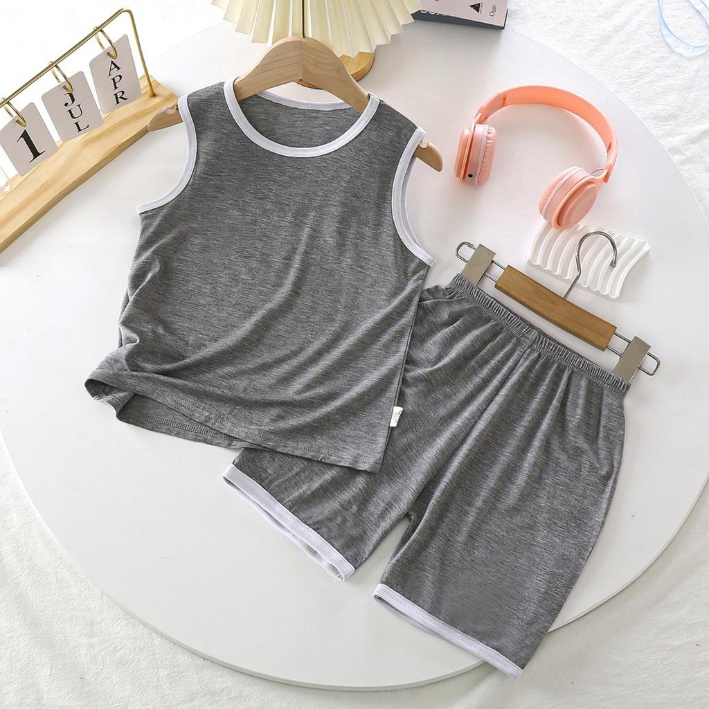 Summer Children's Vest Set Thin Sleeveless Pajamas