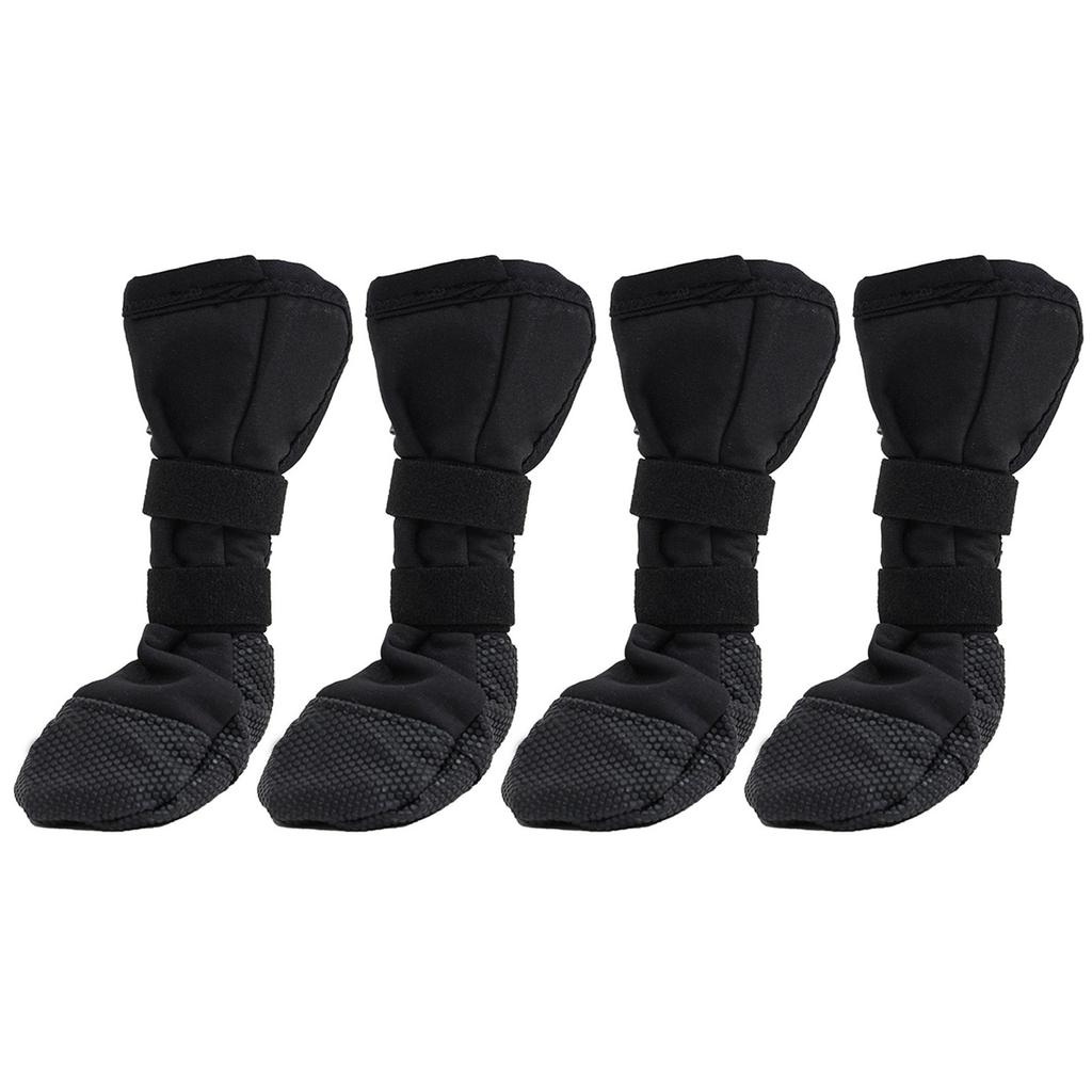 4Pcs Dog Feet Cover Protective Shoes for Pet with Adjustable Sticker Shoes Dogs Thick Grip Booties with Adjustable Stick