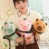 Kawaii Capybara Plush Backpack Cute Animal Fuzzy Phone Bag Brown Capibara School Bag Kids Birthday Gift