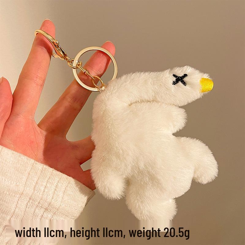 Charmantes Plüschtier-Anhänger: Niedliches Schlüsselanhänger-Ornament & Rucksack-Dekoration für Straßenstand-Aktionen.