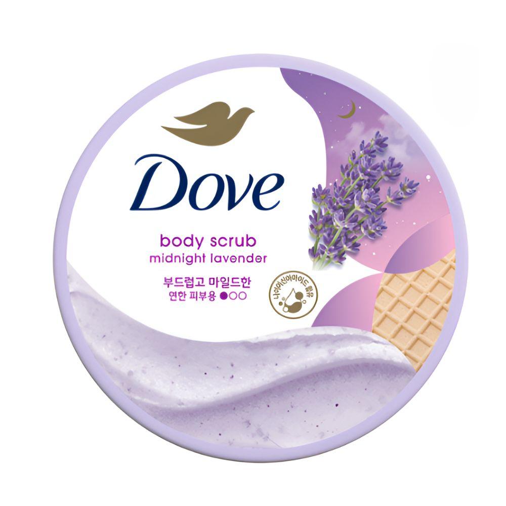 Скраб для тела Dove Exfoliating Body Polish 298 г (Гранат и масло ши / Полуночная лаванда / Цветение вишни / Кокос и кленовый сахар) 02 Midnight Lavender