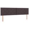 Box Spring Bed with Mattress Dark Brown 180 X 200 Cm Fabric