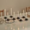 Decorative Candle Stands Iron Taper Candle Holders Candelabra Retro Candlestick Holders for Wedding,Table Centerpieces