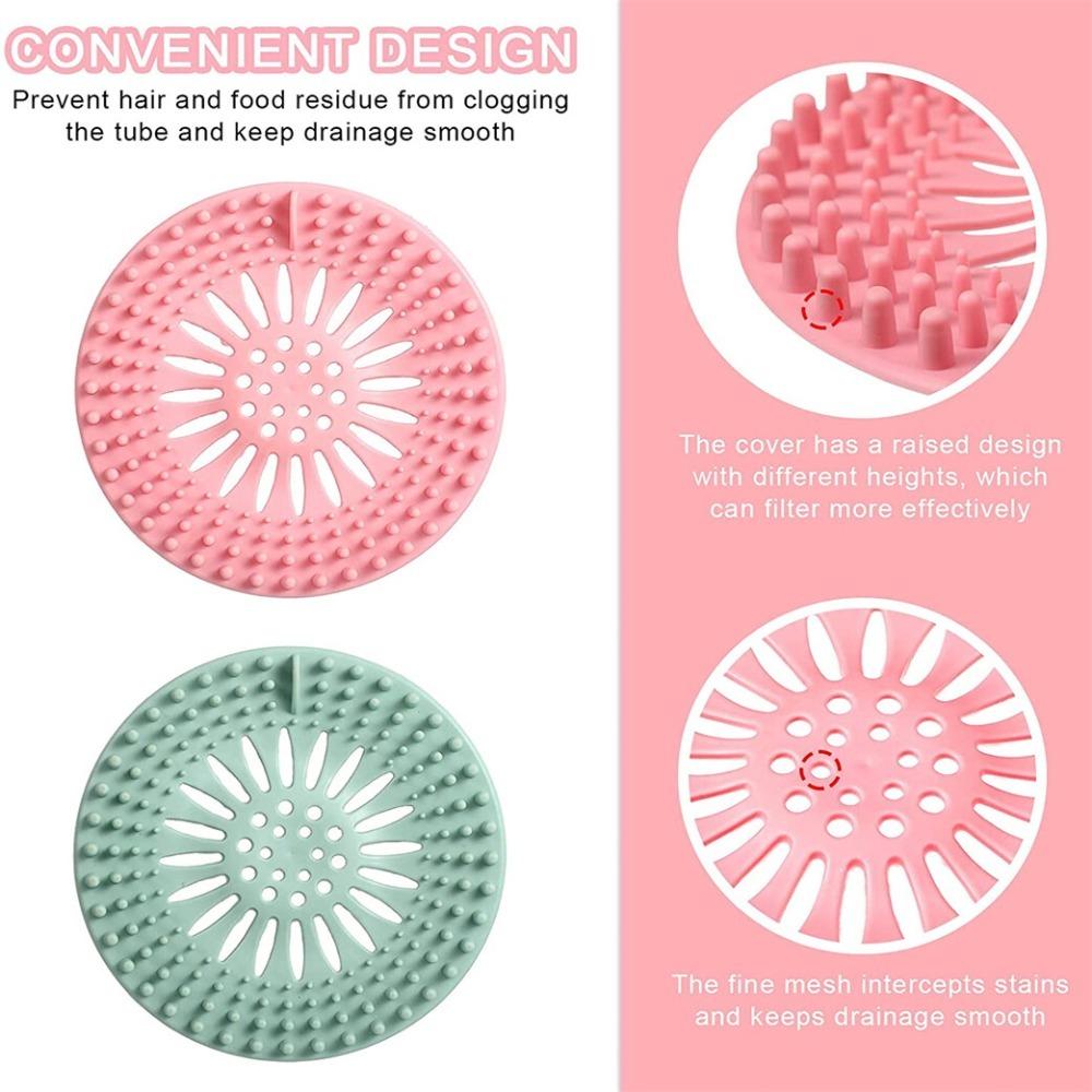 1 szt. Silikonowa Pokrywa Odpływu Podłogowego z Otworami Antypoślizgowa Uniwersalna Łapacz Włosów do Odpływu Umywalki do Umywalki Prysznicowej Sitko do Zlewu Akcesoria do Zlewu