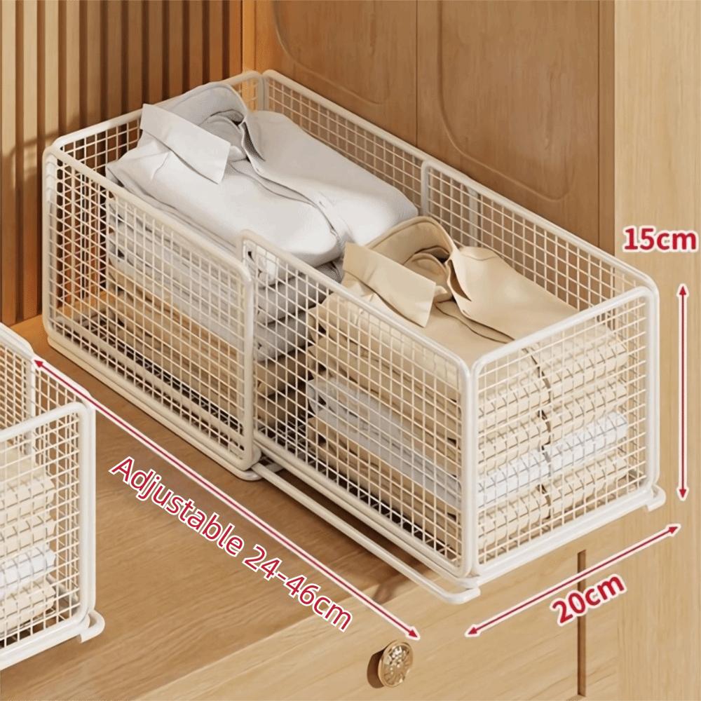 

Drawer Style Cabinet Wardrobe Storage Expandable Wardrobe Organizer Dormitory Storage White S