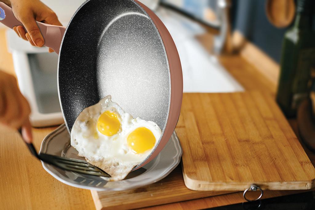 Granite Frying Pan 30cm BERLINGER HAUS ROSE GOLD BH-1511