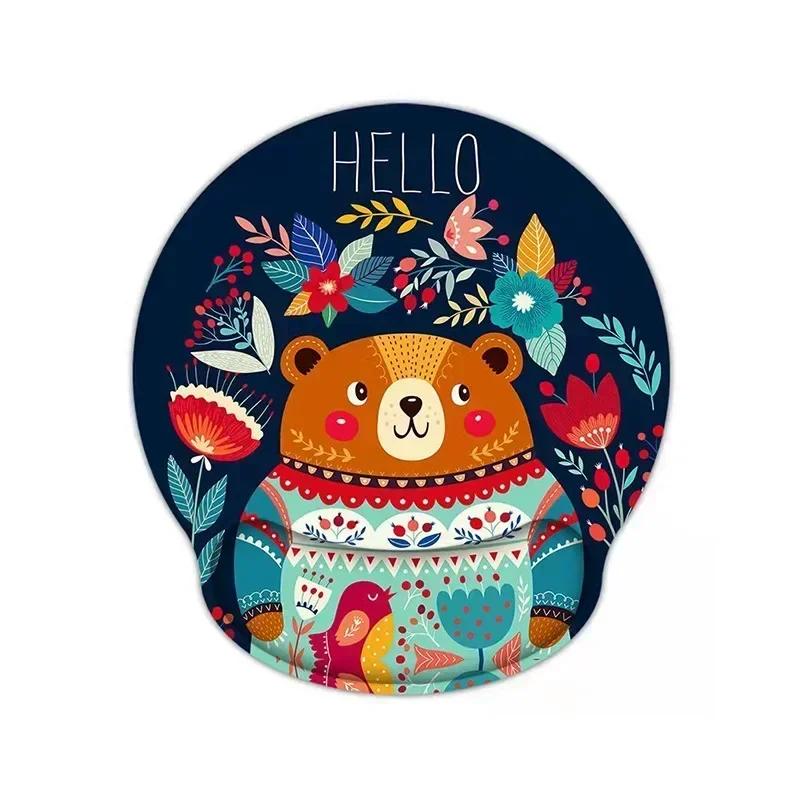 Soft Mouse Pad with Wrist Rest Comfortable Non-slip Silicone Mouse Pad Gamer for PC Laptop Ergonomic Wrist Mouse Pad