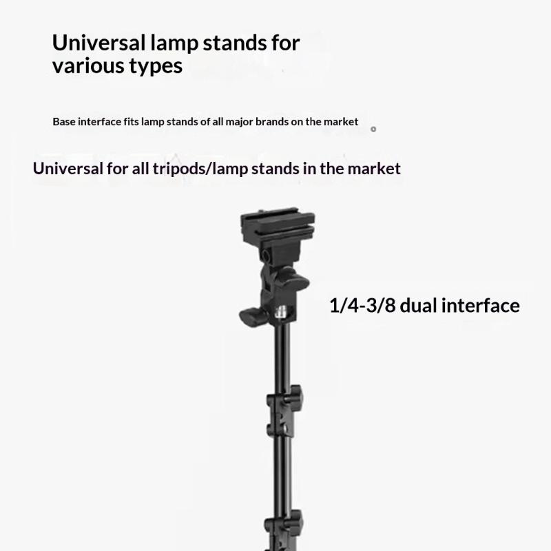Easy Adjustable Camera Flash Holder Bracket 180 Degree Rotate And Locking Screw For Photography Lighting Accessories