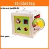Premium 5 In 1 Wooden Multi-activity Cube Educational Toy For Kids And Babies