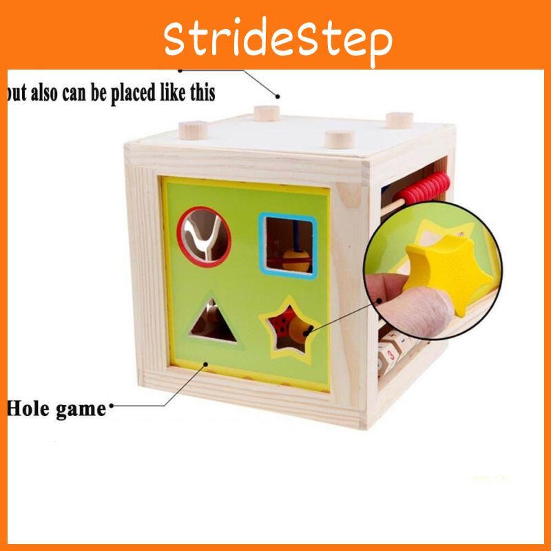Premium 5 In 1 Wooden Multi-activity Cube Educational Toy For Kids And Babies