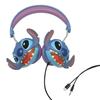 Casque stéréo filaire - stitch - pliable - limitation de volume - design coloré - pour enfants