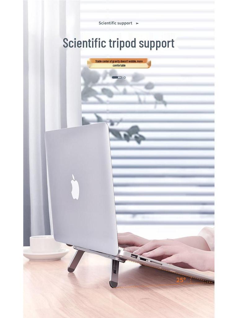 Aluminum Alloy Laptop Stand & Heat Dissipation Bracket for Apple MacBook