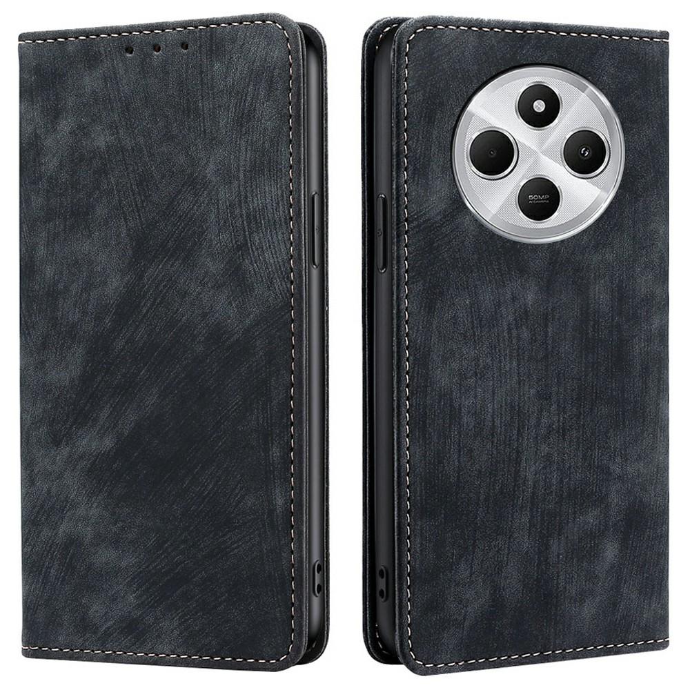 Phone Case For Xiaomi Redmi 14C 4G/14R 5G/A4 5G/Poco C75 4G RFID Blocking Wallet Leather Cover