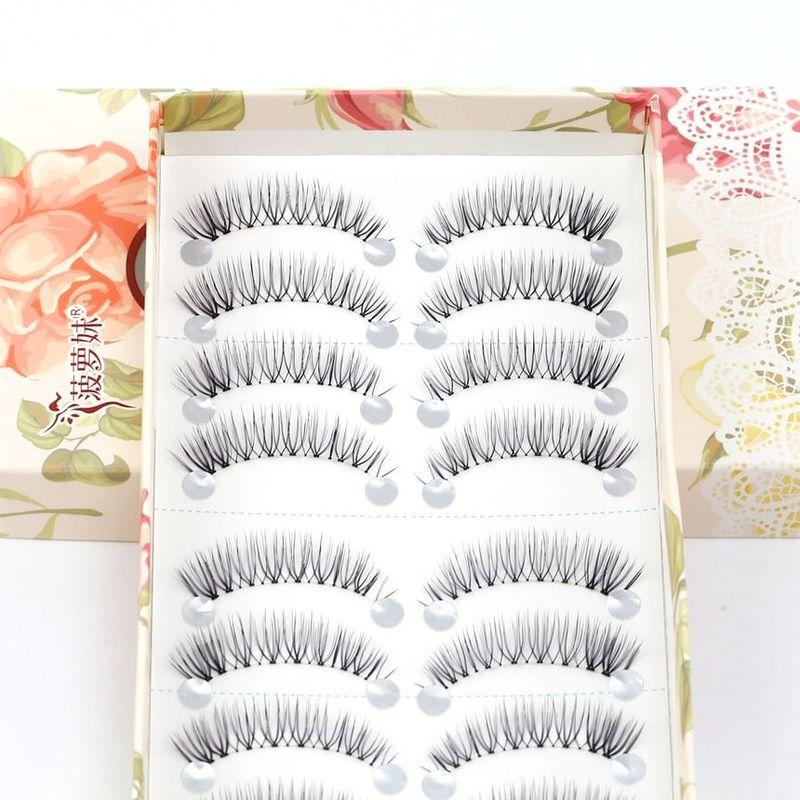 Mogugu - Set of 10: Natural Wispy False Eyelashes