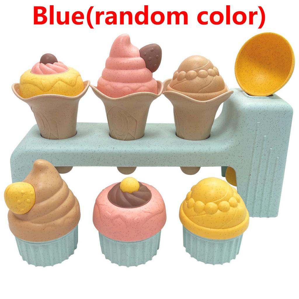 Sand Beach Toys For Kids Beach Toys Set Ice Cream Cake Sand Molds For Toddler Sandbox Outdoor Play Beach Travel Toys For Girls