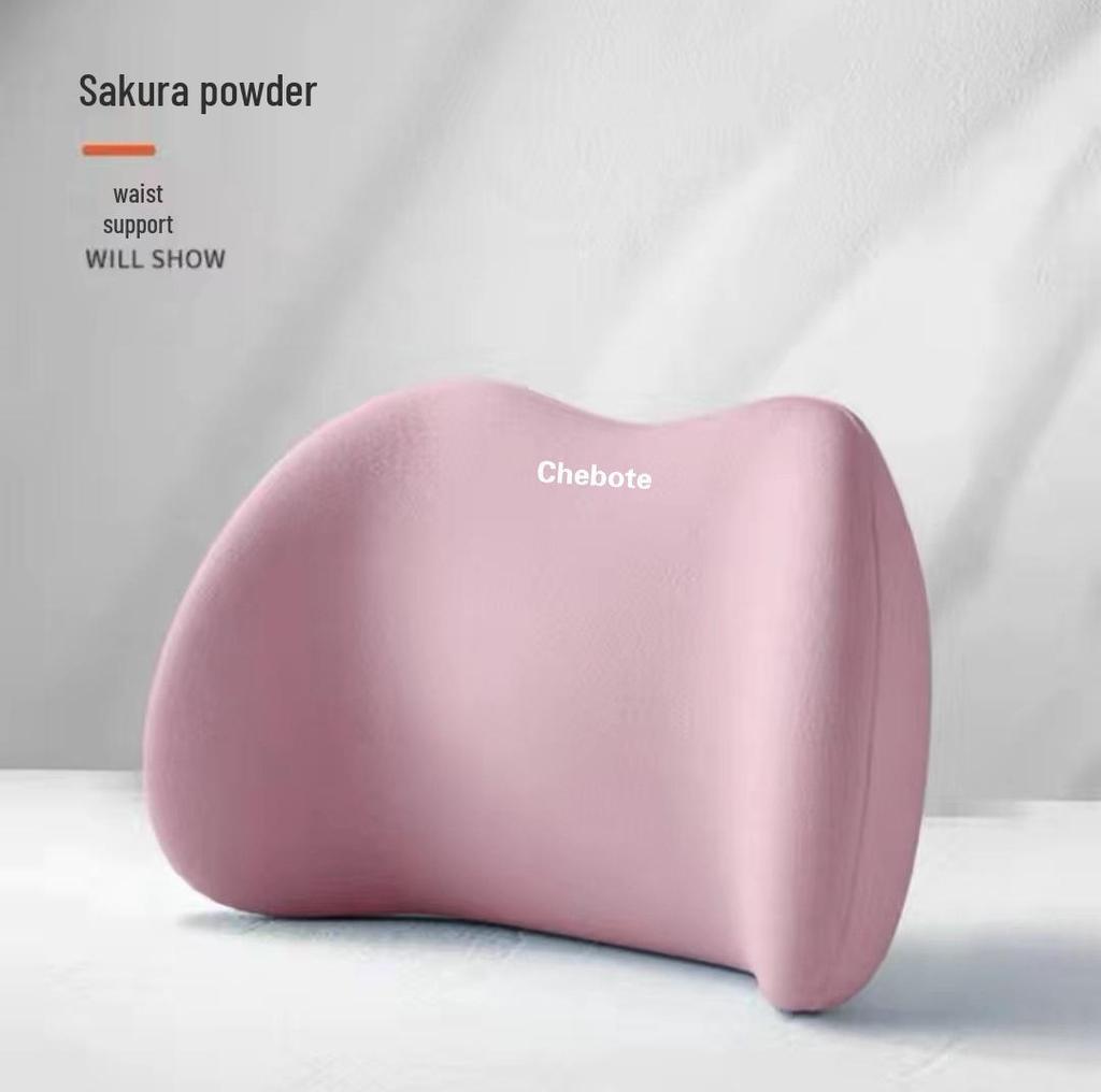 Car Lumbar and Neck Support Pillow - Memory Foam Cushion for All Seasons