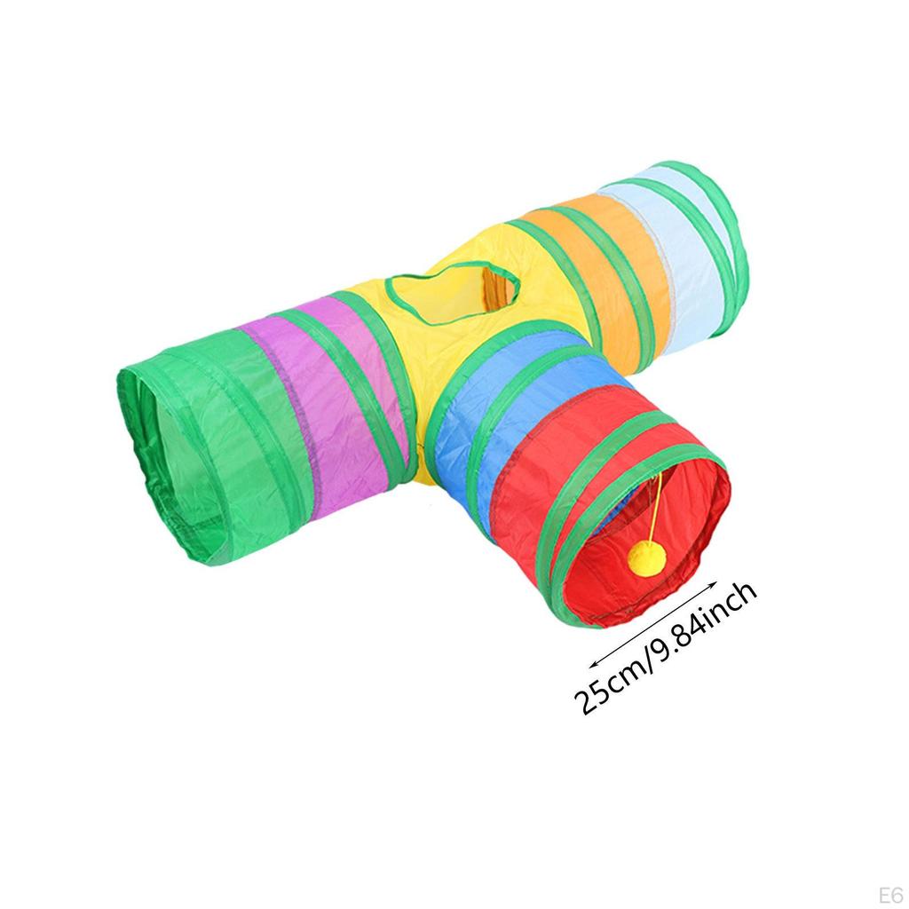 Bunny Tunnel Cat Interactive Toy Practical Portable Pet Tube Foldable for