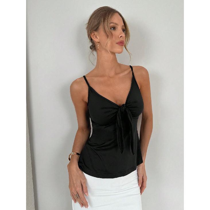 New Summer Casual Temperament Slim Fit Sexy Vest T-Shirt Sleeveless Suspender Versatile Top Strapless Women