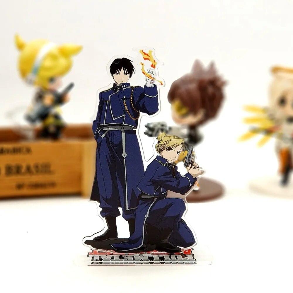 Fullmetal Alchemist Roy Mustang Riza Hawkeye acrylic stand standee toy figure