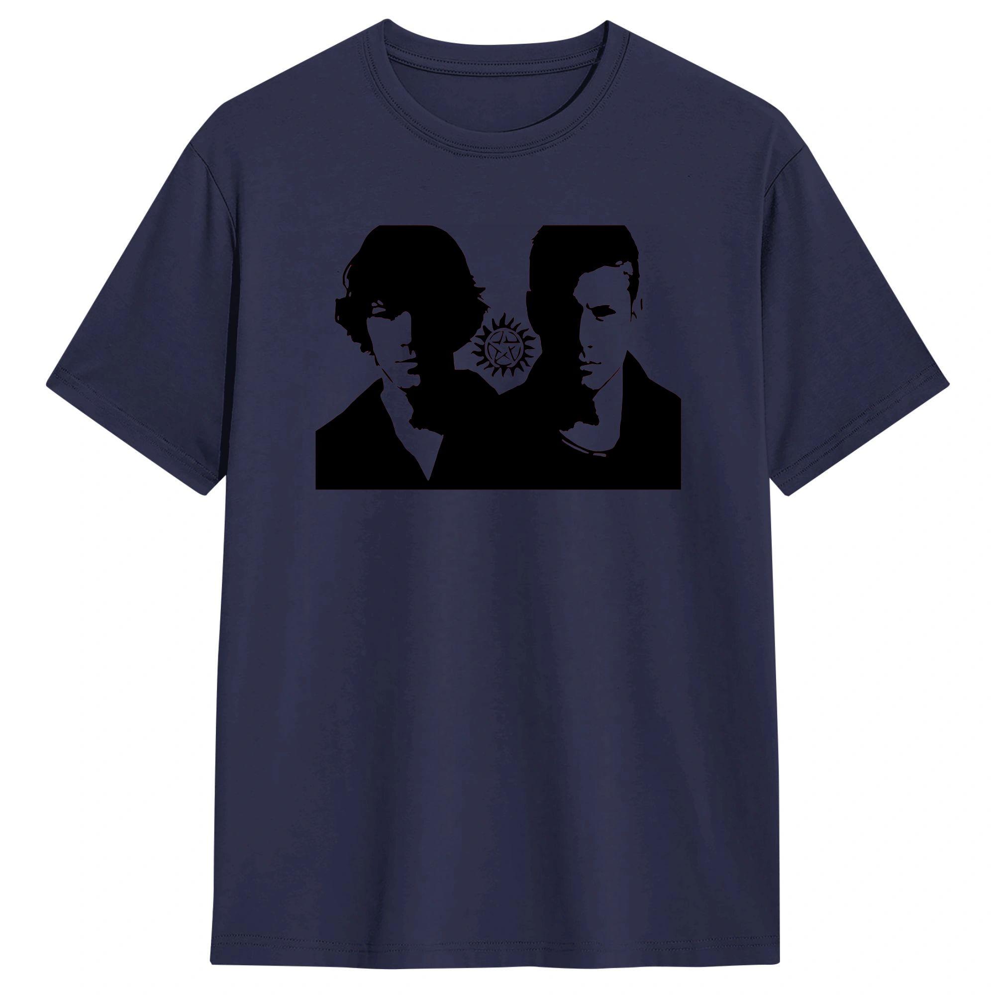 

Hipster Dean and Sam Supernatural TShirt Unisex Crewneck 100 Cotton T Shirt Short Sleeve Tees Plus Size Clothing 3XL