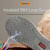 Insulated Suede Cowhide Construction Boots: Wear-resistant, Anti-smash, Puncture-proof, Anti-scald, and High-top for Autumn/Winter.