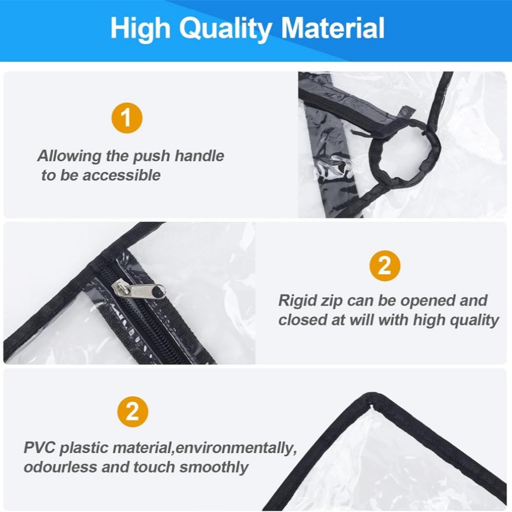 Rain Cover for Wagon, Wagon Rain Wind Cover Waterproof Push-Pull Wagon Rain Cover Canopy Folding Trolley Cart Accessories