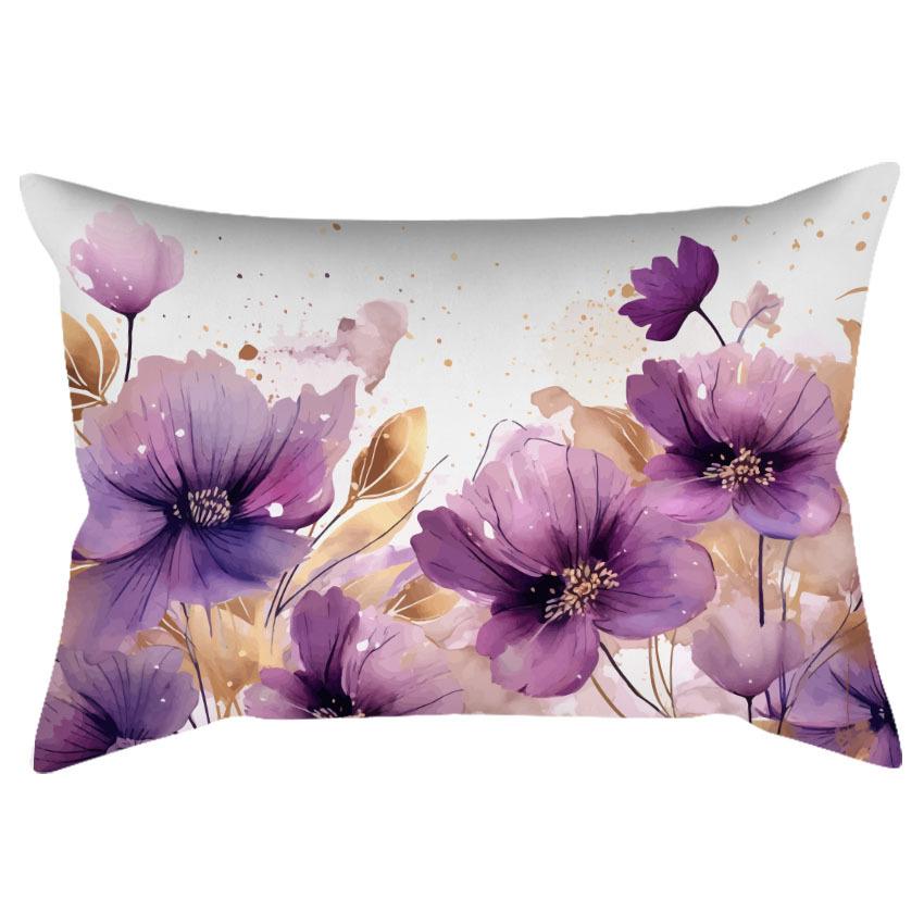 

Китайская Ретро Акварельная Золотая Цветочная Наволочка Домашняя Диванная Подушка Наволочка 30 * 50Cm