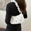 Large Capacity Sweet Canvas Bag Bow Lovely Tote Bag Korean Style Printing Shoulder Bag  Outdoor