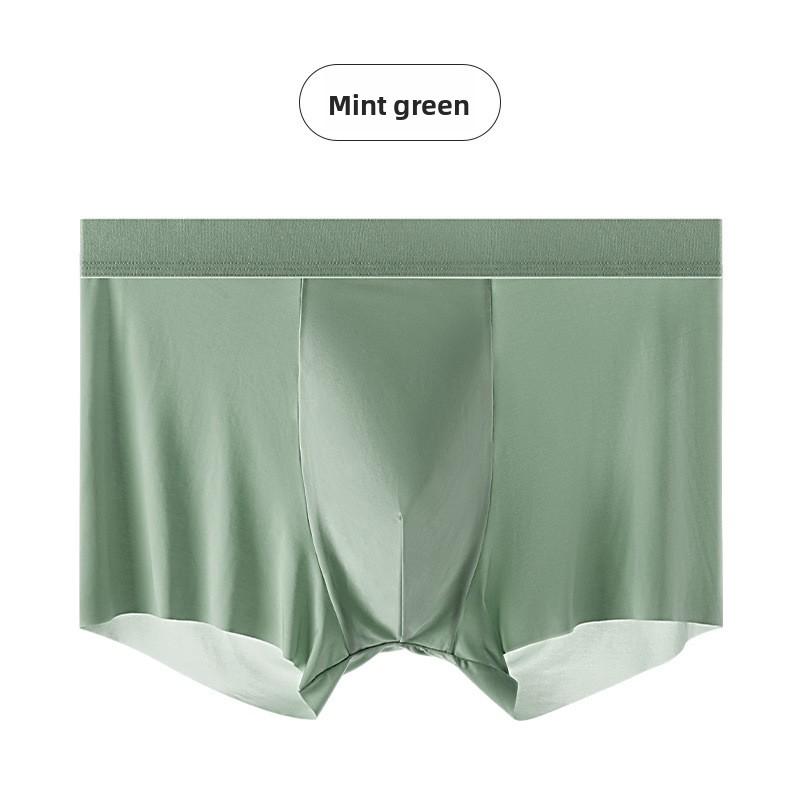 Plus-size Men s Summer Ice Silk Mulberry Silk 10A Antibacterial Crotch Cool Briefs L