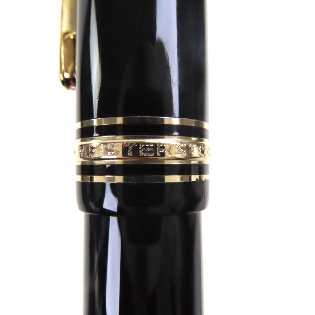 Excellent MONTBLANC fountain pen Meisterstück 149 white star Black gold 14K mens Used