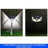100 Led Solar Wall Lights Pir Motion Sensor Wall Light Outdoor Waterproof Ip65 Solar Powered For Fence Post Yard Pathway