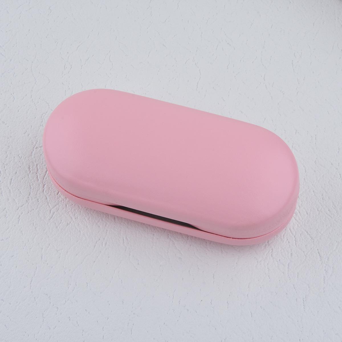 Самый продаваемый двухслойный футляр для очков и контактных линз: Ручная работа, Многофункциональное хранилище для очков и линз 15.8*7.5*5